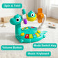 iPlay, iLearn Baby Dinosaur Musical Piano Toy, Infant Tummy Time Music Toy W/ Light Sound, Toddler Sensory Development Learning Activity, Birthday