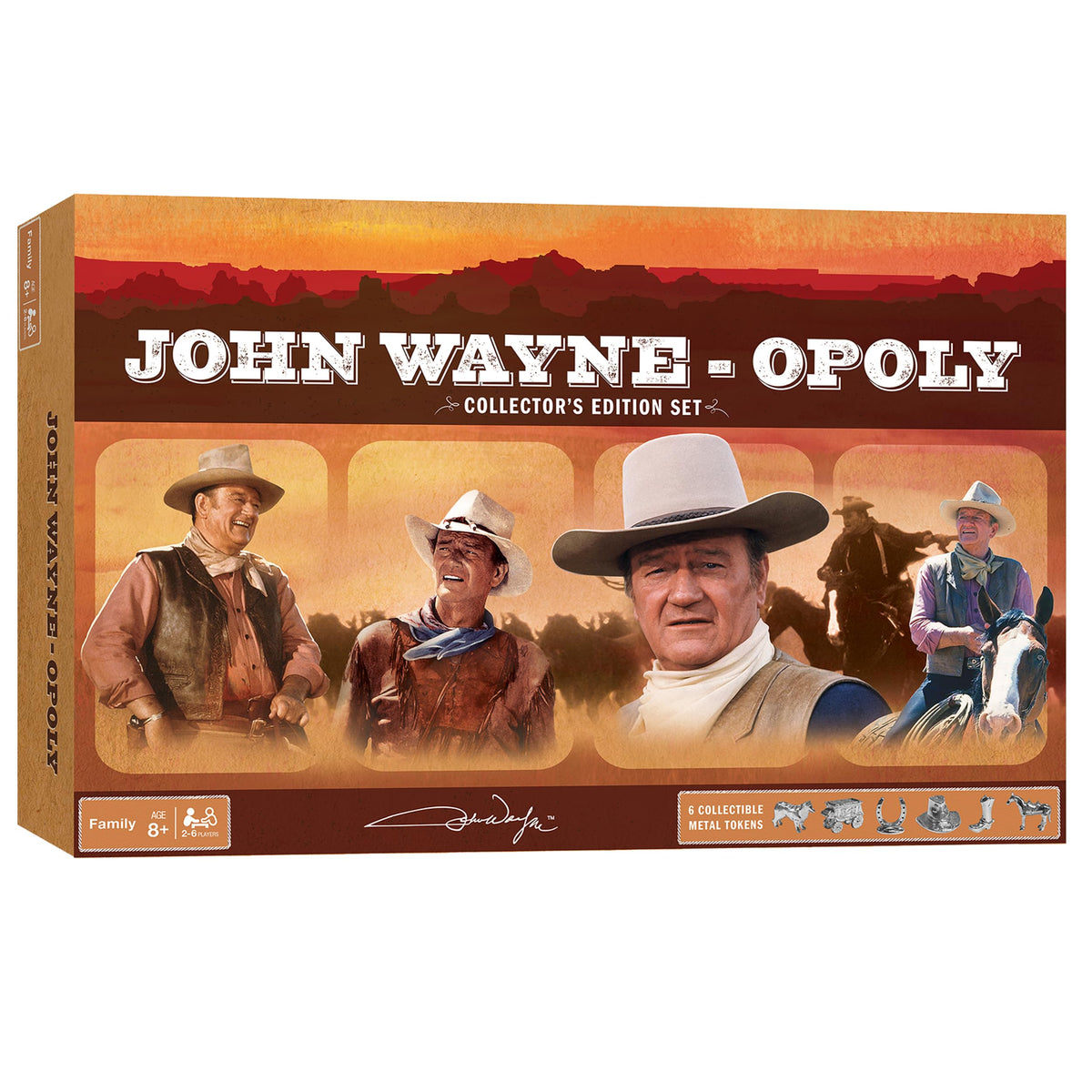 MasterPieces Opoly Board Games - John Wayne Opoly - Officially Licensed Board Games For Adults, Kids, & Family