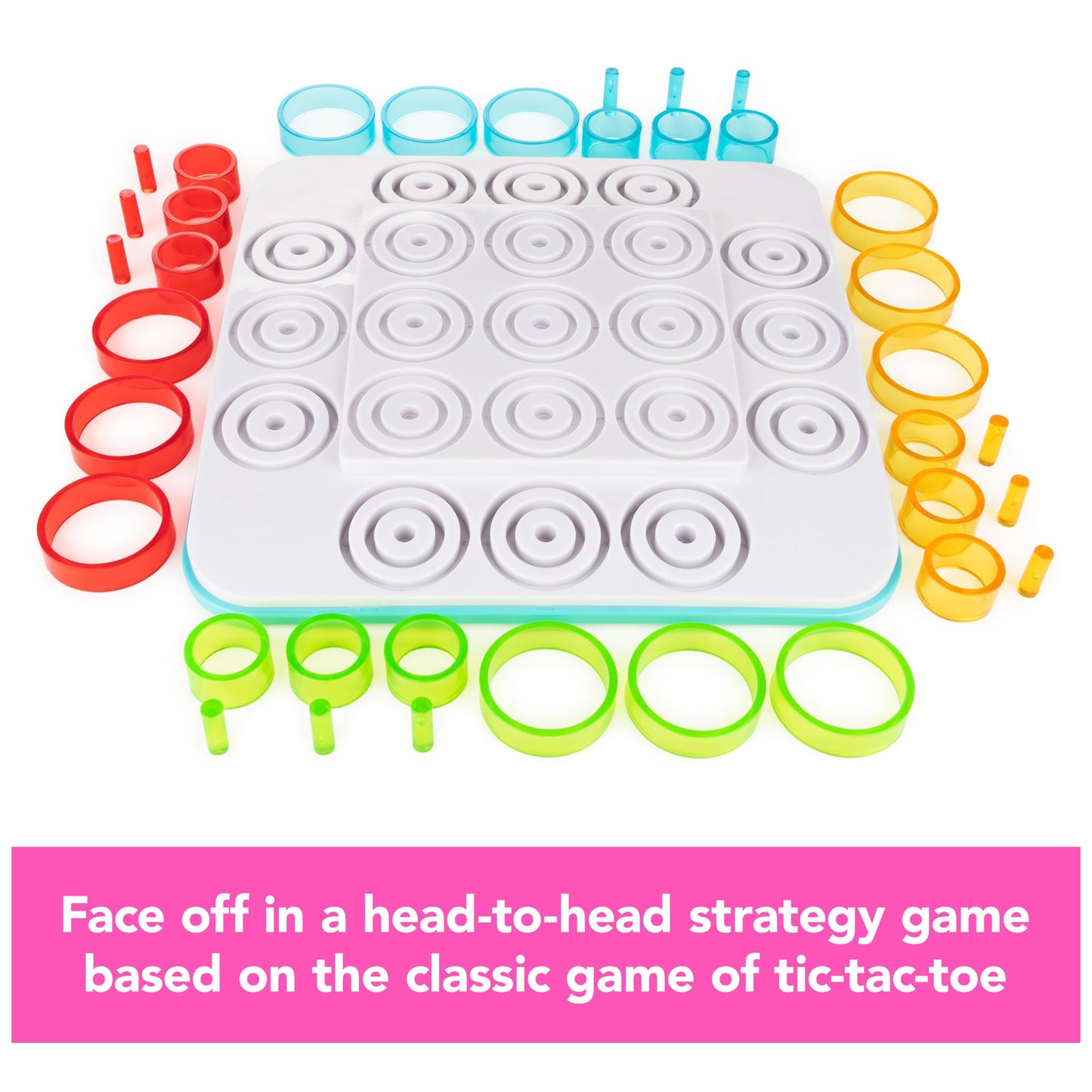 Spin Master Games, Otrio Strategy-Based Board Game, Classic Game, Advanced Tic Tac Toe STEM Activity, 2 Players, for Ages 8 & Up