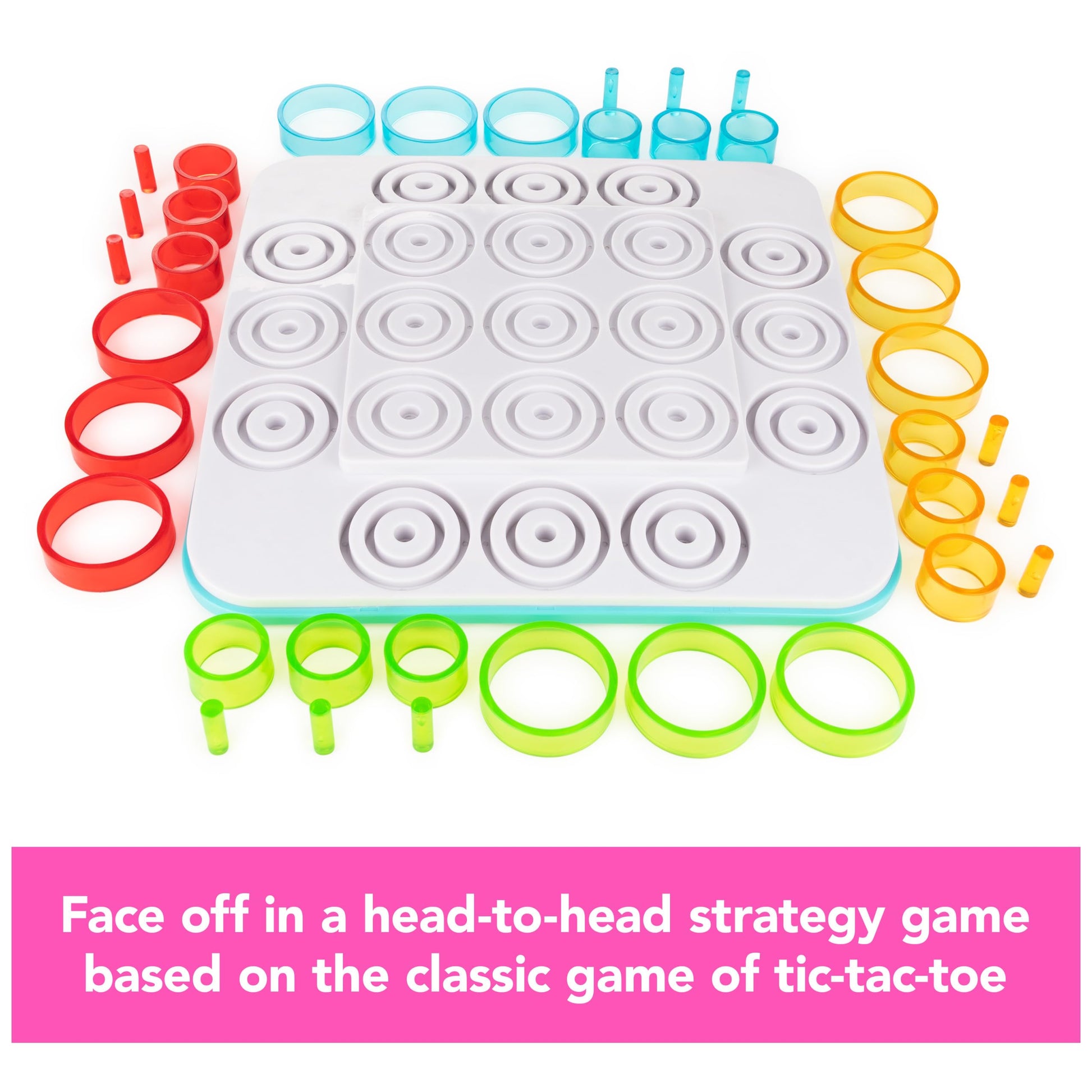 Spin Master Games, Otrio Strategy-Based Board Game, Classic Game, Advanced Tic Tac Toe STEM Activity, 2 Players, for Ages 8 & Up