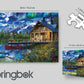 Springbok's 1000 Piece Jigsaw Puzzle Moon Cabin Retreat - Made in USA