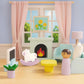 Pillowhale Wooden Dollhouse Furniture Set,36-Piece Dollhouse Furniture & Accessories for 6 Rooms,Interactive Pretend Play Furniture Toys, Gift