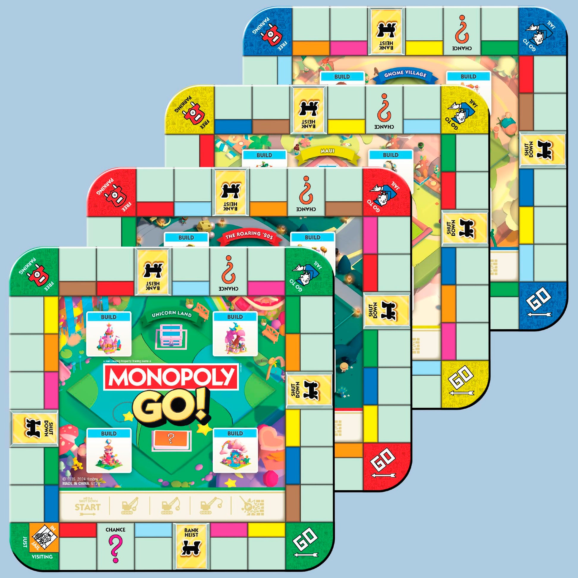 Monopoly GO! Board Game | Inspired by The Popular Mobile Board Game | Ages 8+ | 2-4 Players | 15 Mins. | Family Games | Travel Games for Kids