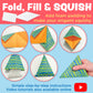 Creativity for Kids Origami Squishies Kit | Summer Activities & Road Trip Fun | Fold, Decorate & Squish 24 Bright Paper Creations | DIY Arts & Crafts