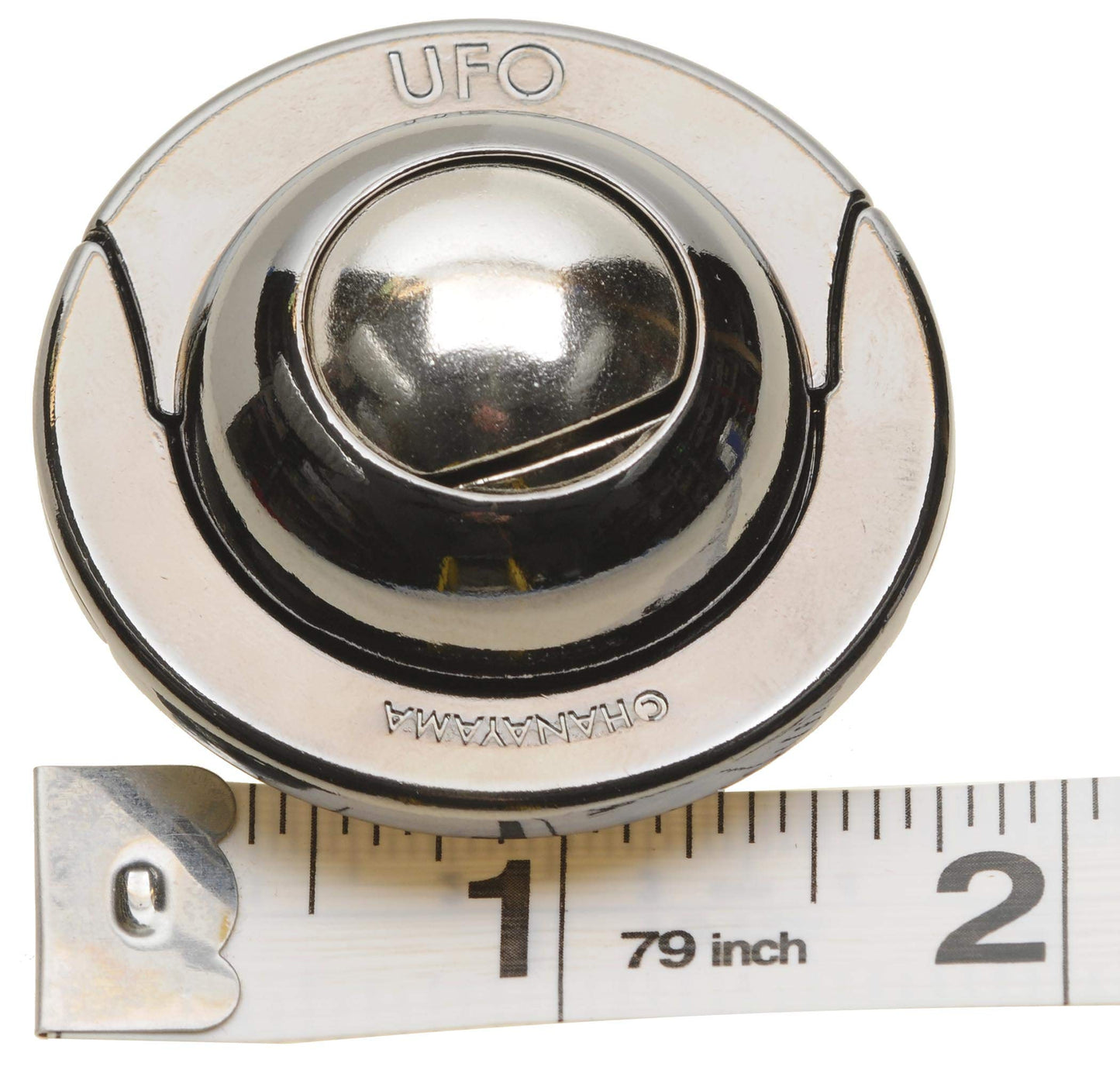 UFO Hanayama Brain Teaser Puzzle, New 2019 Release, Level 4 Difficulty Rating, RED Velveteen Drawstring Pouch, Bundled