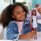 Barbie Fun & Fancy Set, Fashion Doll with Extra-Long Color-Streaked Black Hair, Clothes & Styling Accessories