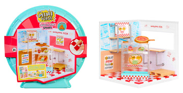 MGA's Miniverse Make It Mini Spaces Pizza Shop, Building Set, Customize, DIY Crafts, Rooms, Hobby, Collectors, Display, Gifts, 8+
