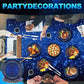 RAIHOMKIT 41 Pack Galaxy Party Supplies, Space Party Tableware Set