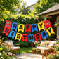 Superhero Happy Birthday Banner, Pre-Strung No Assembly