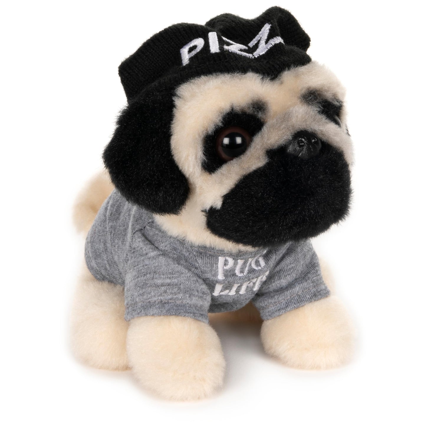 GUND Doug The Pug Pizza Hat Plush Stuffed Animal Dog, 5"