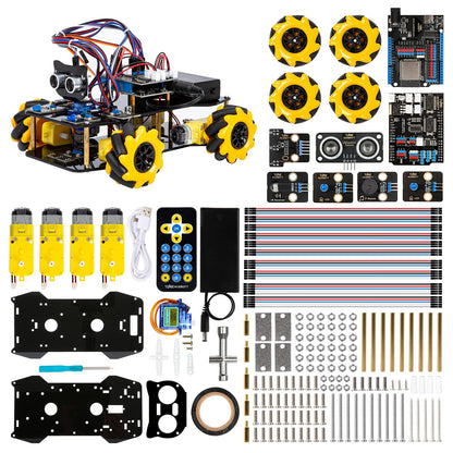 ACEBOTT Smart Robot Car Kit Compatible with Arduino, Robotics for Kids Ages 8-12 12-16, Electronic Programming Project/STEM Science Kits Coding Gifts