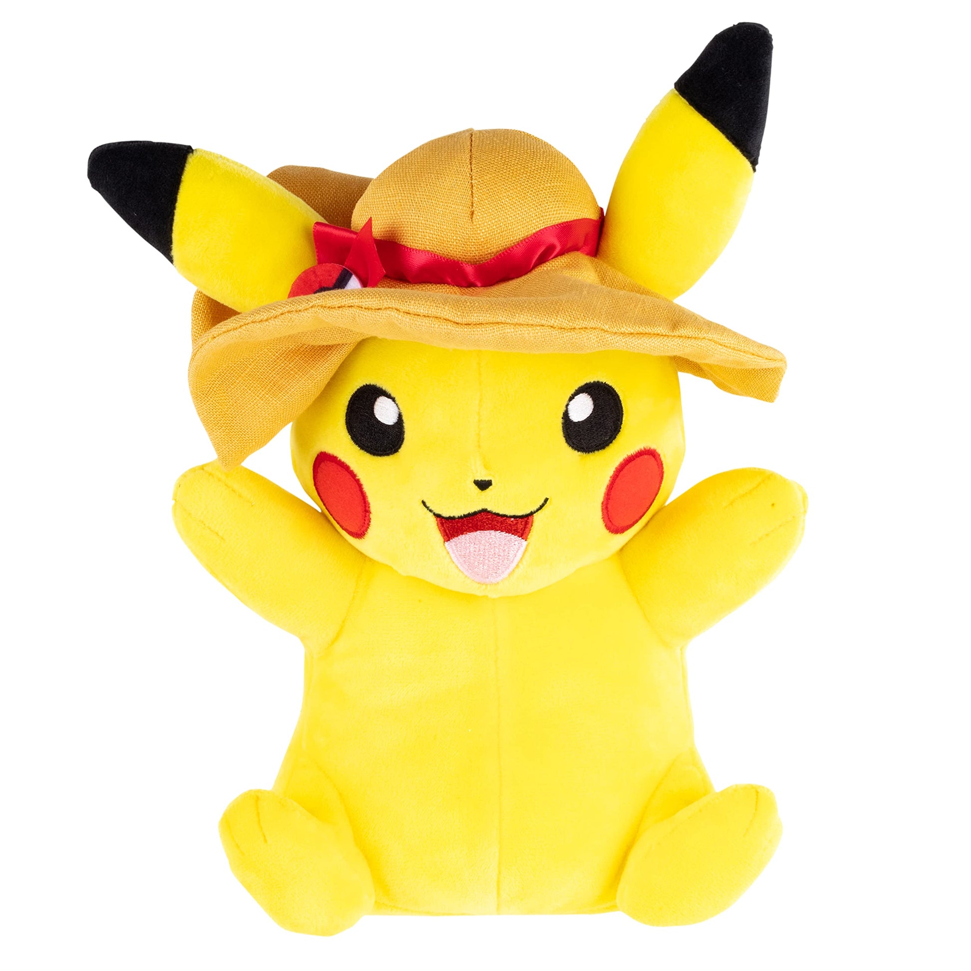 Pokemon 8" Pikachu Plush with Hat Accessory - Officially Licensed Limited Edition - Authentic Soft Stuffed Animal Toy Figure - Easter Basket Stuffer