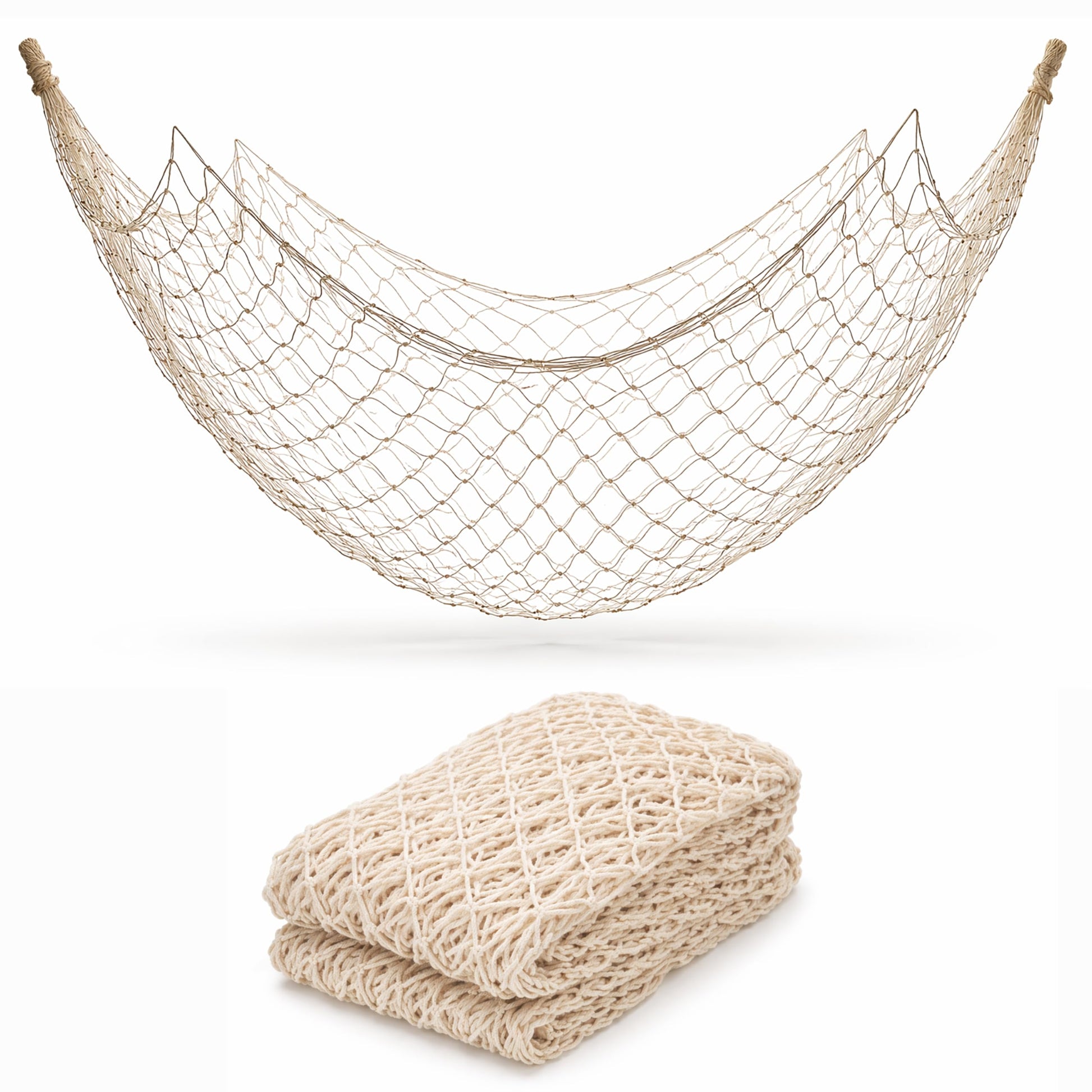 4E's Novelty Fish Net Decorative, Fishnet for Party Decorations, 14 x 4 feet - Fish Netting Decor for Mermaid, Pirate, Shark, Nautical, Under The Sea