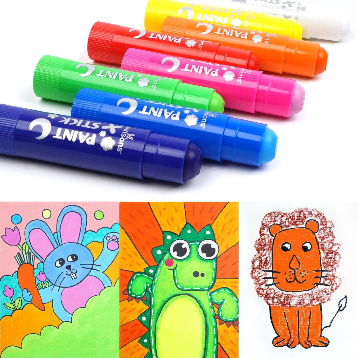 Tempera Paint Sticks,36 Vibrant Colors Washable Paint Sticks For Kids, Quick Drying, Non-Toxic, Suitable for Paper, Wood, Canvas, and Fabric