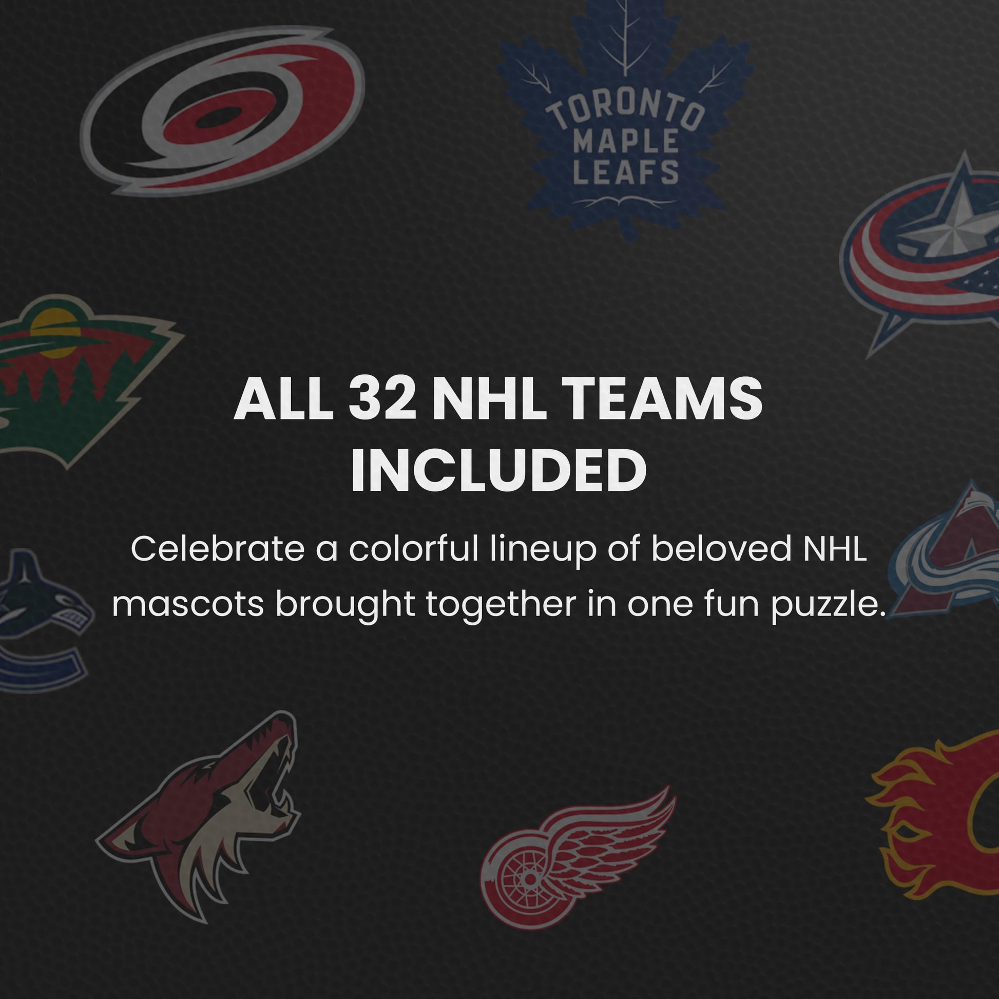 MasterPieces 100 Piece Sports Puzzle for Kids - NHL Mascots 100pc Puzzle - 14"x19"