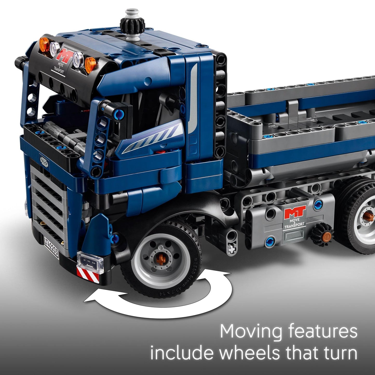 LEGO Technic Tipping Dump Truck Toy - Construction Truck Building Toy for Kids, Boys and Girls, Ages 9+ - Gift for Birthdays - W/Realistic Features
