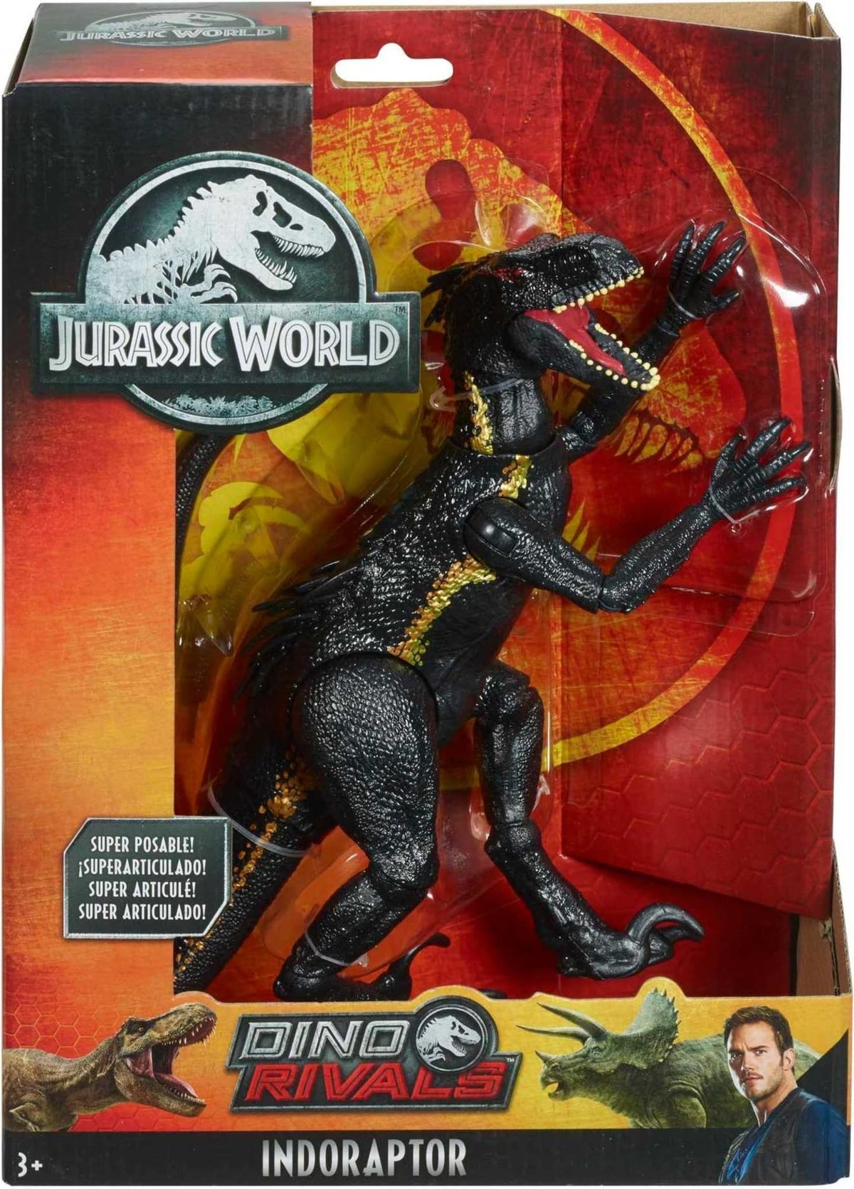 Mattel Jurassic World Fallen Kingdom Indoraptor Dinosaur Action Figure with Movable Joints, Toy