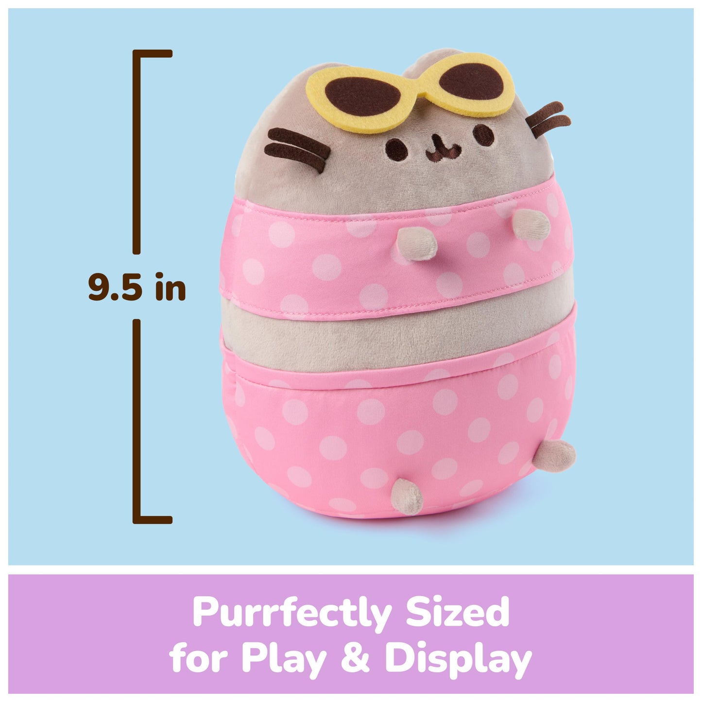 GUND Pusheen Pool Party 9.5-Inch Plush Toy for Ages 8+