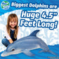 Real Planet 24" Dolphin Plush - Realistic Blue Dolphin Stuffed Animal, Cute Stuff Plush Animals Gift for Kids, Giant Stuffed Animals for Girls Pillows