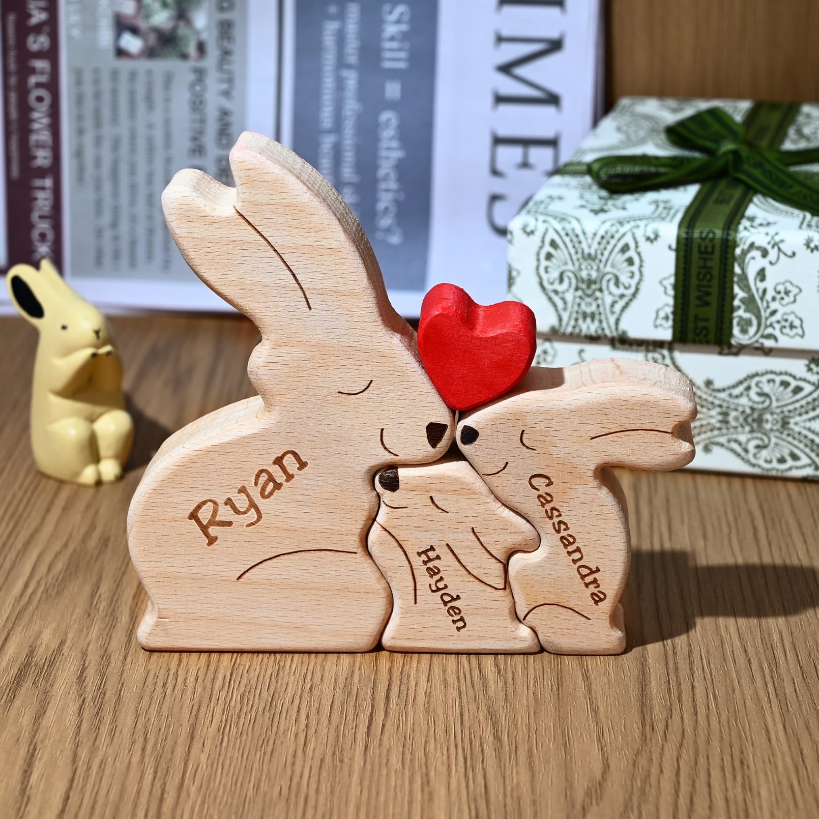 Personalized Family Puzzle (Rabbit)