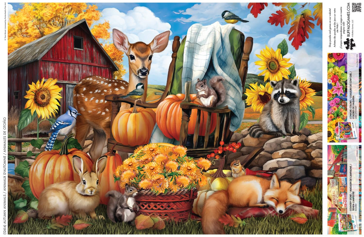 Buffalo Games - Autumn Animals - 1000 Piece Jigsaw Puzzle for Adults