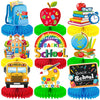 Back to School Decorations - 9PCS Honeycomb Centerpieces, Back to School Party Decorations for Classroom, Teacher Desk, First Day of School Table