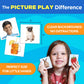ThinkPsych 450 Thick Picture Cards for Autism Speech Therapy Materials - Flash Cards for Toddlers - Animals, Body Parts, Emotions, Food, Vegetables