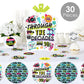 Big Dot of Happiness Through the Decades - 50s, 60s, 70s, 80s, and 90s Party Decor and Confetti - Terrific Table Centerpiece Kit - Set of 30