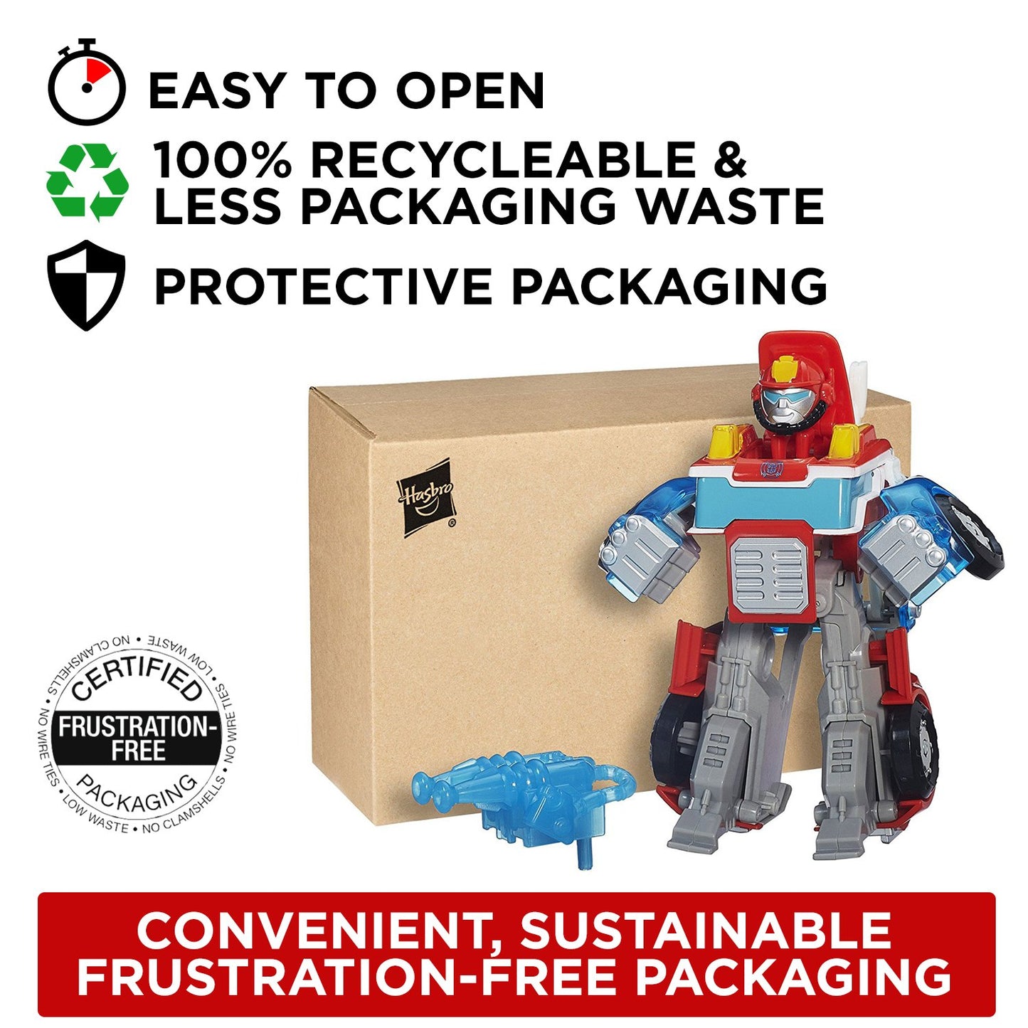 Transformers Playskool Heroes Rescue Bots Energize Heatwave The Fire Bot Converting Toy Robot Action Figure, Toys for Kids Ages 3 and Up (Amazon