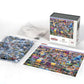 Boardwalk Las Vegas Strip 500 Piece Jigsaw Puzzle Fun Colorful Nevada Puzzles with Premium Box, Gift for Adults and Family 16"x20"