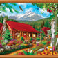 MasterPieces - 300 Piece Jigsaw Puzzle, Large EZ Grip Shapes, Mountain Hideaway, Fun for Adults, Seniors, Family, Kids, Non-Glare Finish, 18"x24"