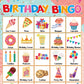 LETILY Birthday Bingo Game 24 Players for Kids - Fun and Festive Patterns for a Memorable Birthday Party