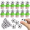 DRWATE 28pcs Soccer Ball Cake Topper Decorations Mini Soccer Ball Cup Cake Decorations For Soccer Party Birthday Party Football Sport Party Supplies