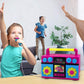 ekids Trolls World Tour Sing Along Boom Box Speaker with Microphone for Fans of Trolls Toys for Girls, Kids Karaoke Machine with Built in Music and