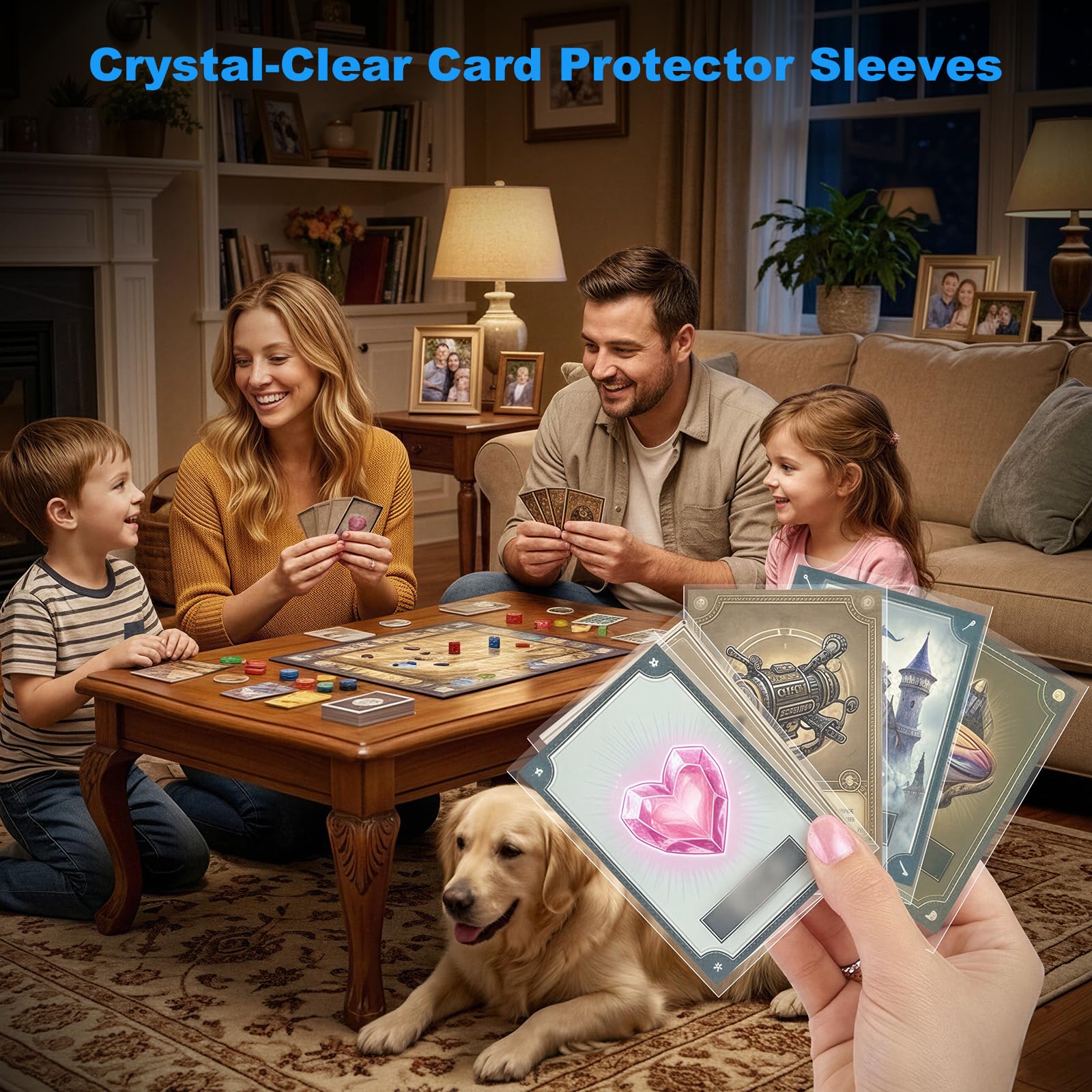 200Pcs Card Sleeves, Penny Sleeve,Trading Card Sleeve, Clear Inner Protector Fit for MTG TCG Baseball Football Soccer Sports Standard Trading Cards