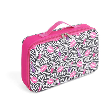 Badger Basket Stylish Travel Case for 12 Inch Fashion Dolls - Storage Solution with Pockets for Doll Accessories - Best for On-The-Go Travel