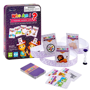 Rite Lite Passover Game Gift Who Am I Head’s Up Jewish Pesach Seder Gifts for Kids Holiday Party Favors Fun Guessing Game Wear Card Above Head