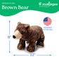 The Petting Zoo Brown Bear Stuffed Animal Plushie, Gifts for Kids, Earth Keeperz Wildlife Animals, Zoologee Brown Bear Plush Toy, 12 inches
