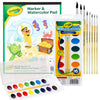 Watercolor Paint Set for Kids 16 vivid Watercolor Paint Mixing Palette, Paper Pad and 8 Brushes, Water Color Painting Kids and Adult Beginner Supplies