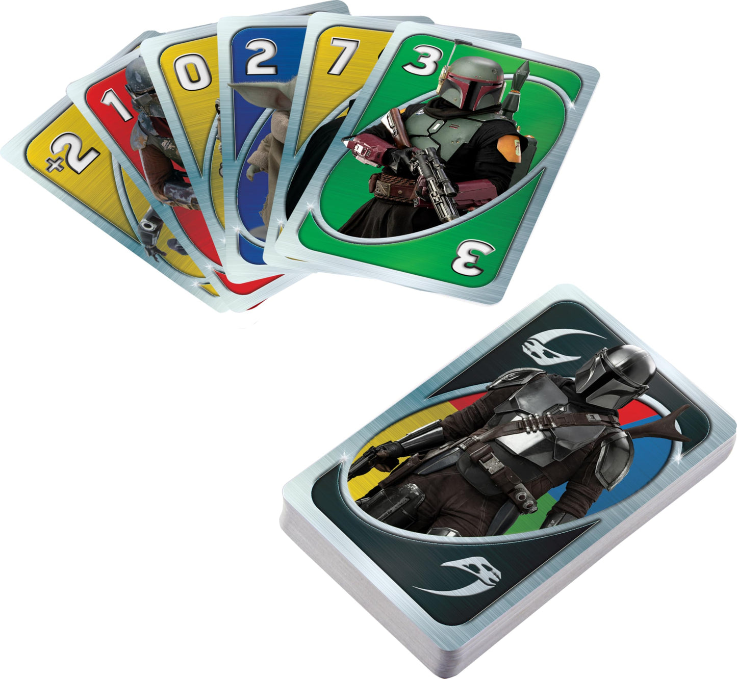 Mattel Games UNO Star Wars The Mandalorian in Storage Tin, Themed Deck & Special Rule, Gift for Kid, Adult & Family Game Nights, Ages 7 Years Old