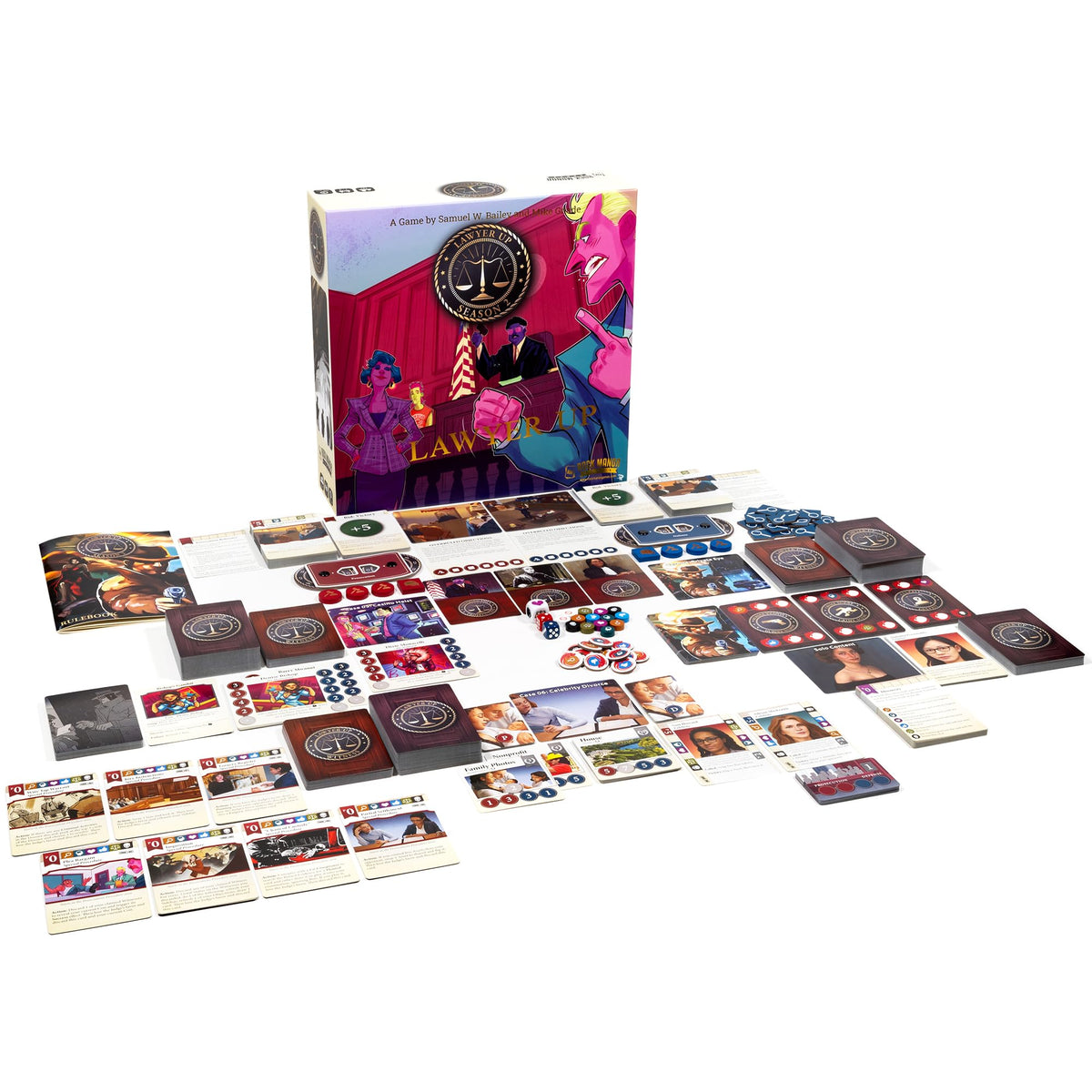 Rock Manor Games Lawyer Up Season 2 Card-Drafting Game, 1-2 Players
