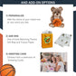 DolliBu Sitting Brown Bear Stuffed Animal with Basketball Plush - Soft Plush Huggable Bear, Adorable Playtime Plush Toy, Cute Wildlife Gift for Kids
