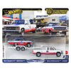 Hot Wheels Team Transport '63 Chevy Nova & '88 Chevy Silverado Die-Cast Vehicle Set, Race Car with Trailer, VP Racing, 1:64 Scale Model
