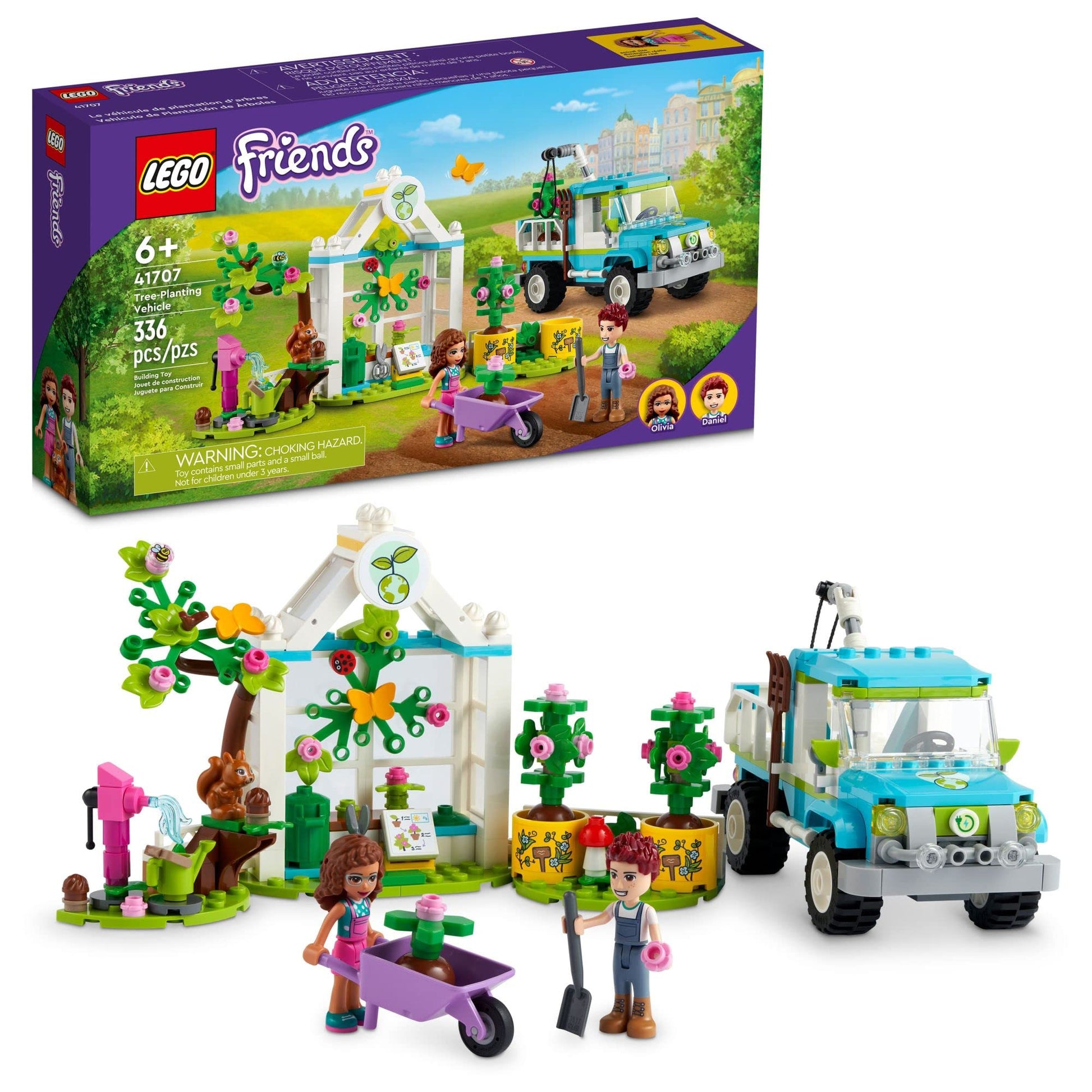 LEGO Friends Tree-Planting Vehicle 41707 Building Toy Set for Kids, Girls, and Boys Ages 6+ (336 Pieces)