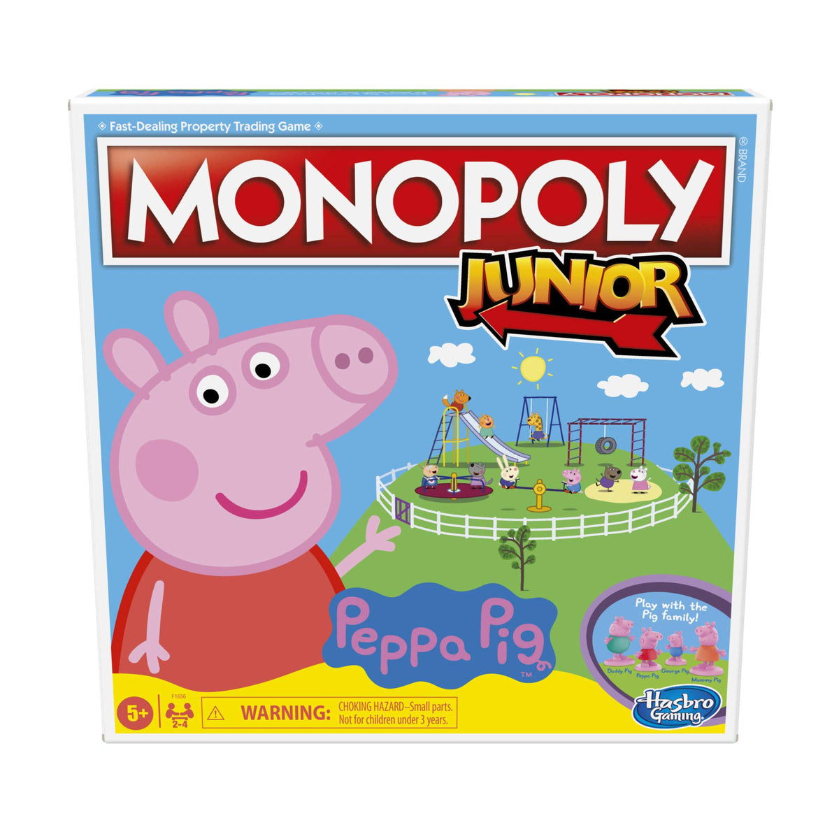Hasbro Gaming Monopoly Junior: Peppa Pig Edition Board Game for 2-4 Players, Indoor Games for Kids, Peppa Pig Toys and Games, Ages 5+ (Amazon