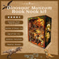 Book Nook Kit - DIY 3D Wooden Puzzle Miniature House with LED Lights - Creative Crafts for Adults - Bookshelf Insert Decor - Educational Gift