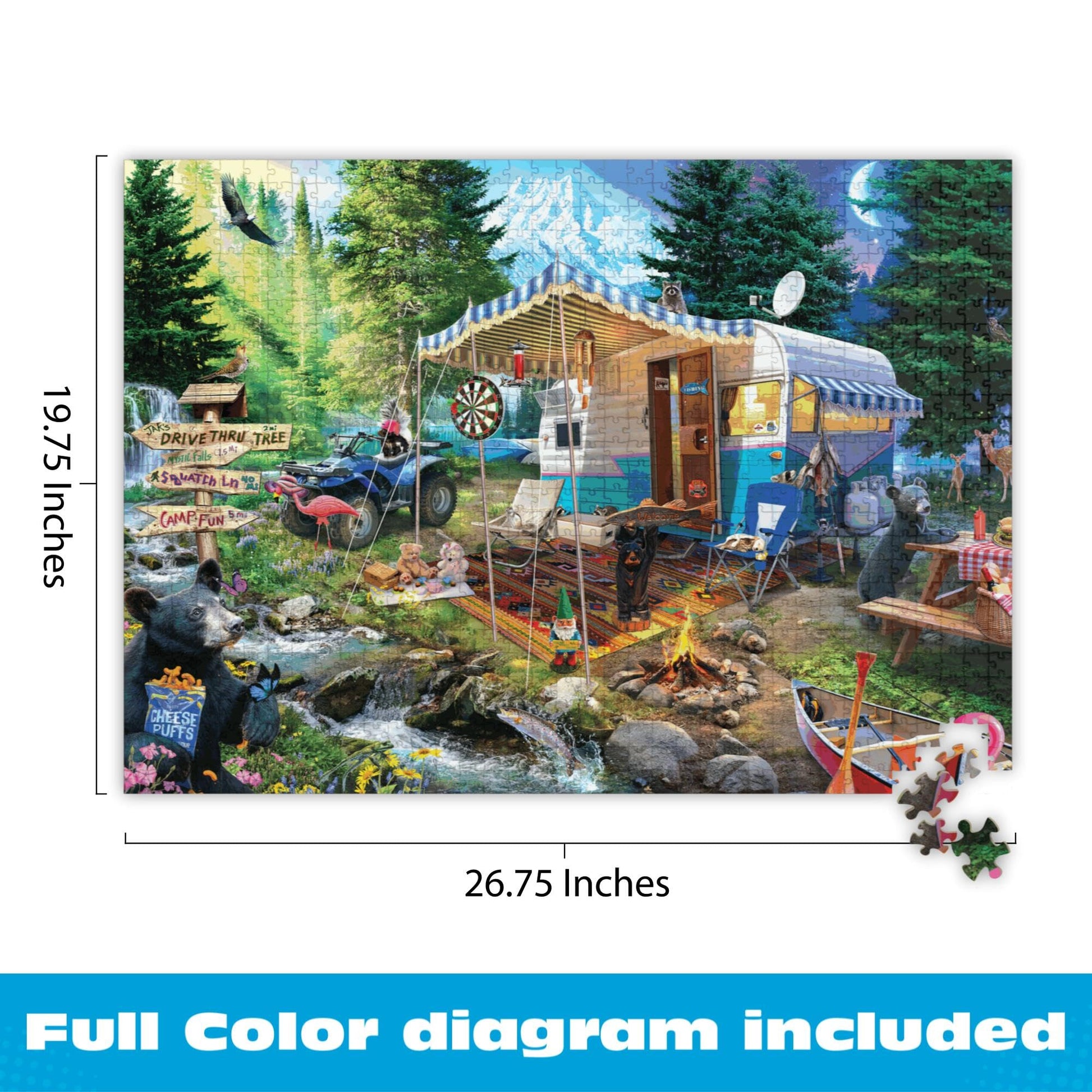 Buffalo Games - Mountain Retreat - 1000 Piece Jigsaw Puzzle for Adults