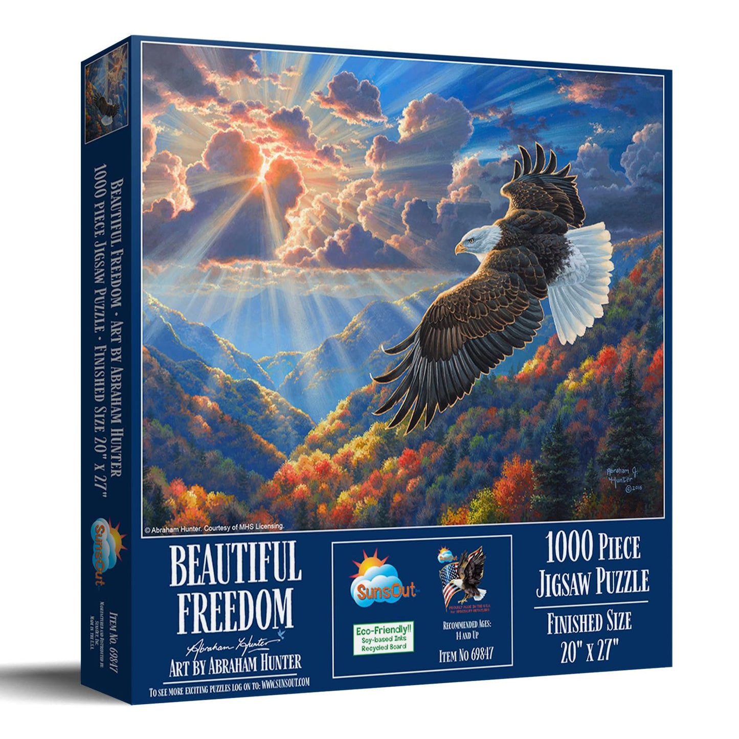 SUNSOUT INC - Beautiful Freedom - 1000 pc Jigsaw Puzzle by Artist: Abraham Hunter - MPN # 69847