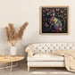 Cat 1000 Piece Puzzle for Adults, Butterfly Jigsaw Puzzles, Black Cat Flower Puzzle for Home Decor, Finished Size 23.98 * 23.98", with 1:1 Poster
