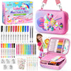 CGBOOM Scented Markers Set with Cute Pencil Case for Kids, 40 Counts Paint Markers as Art Supplies and Creativity Present to Girls, Birthday Gifts